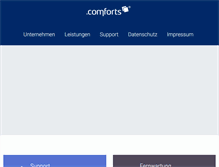 Tablet Screenshot of comforts.de